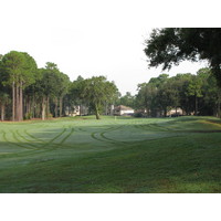 The second hole at Windsor Parke Golf Club points the tee boxes toward a solitary tree that will shield approach shots.