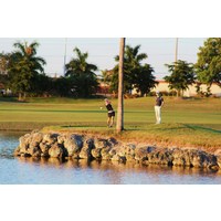 The Jim McLean Signature Course at Doral Golf Resort & Spa still has plenty of bite, including the par-4 15th hole. 