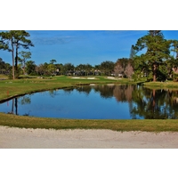 There's trouble everywhere near the 14th green at IMG Academy Golf Club in Bradenton.