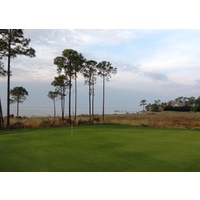 The 14th at Burnt Pine Golf Club is a 200-yard par 3 with what's essentially an island green.