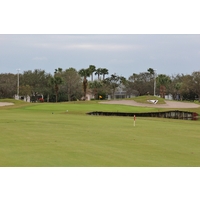 The 403-yard 18th hole at Viera East Golf Club is a memorable finish. 